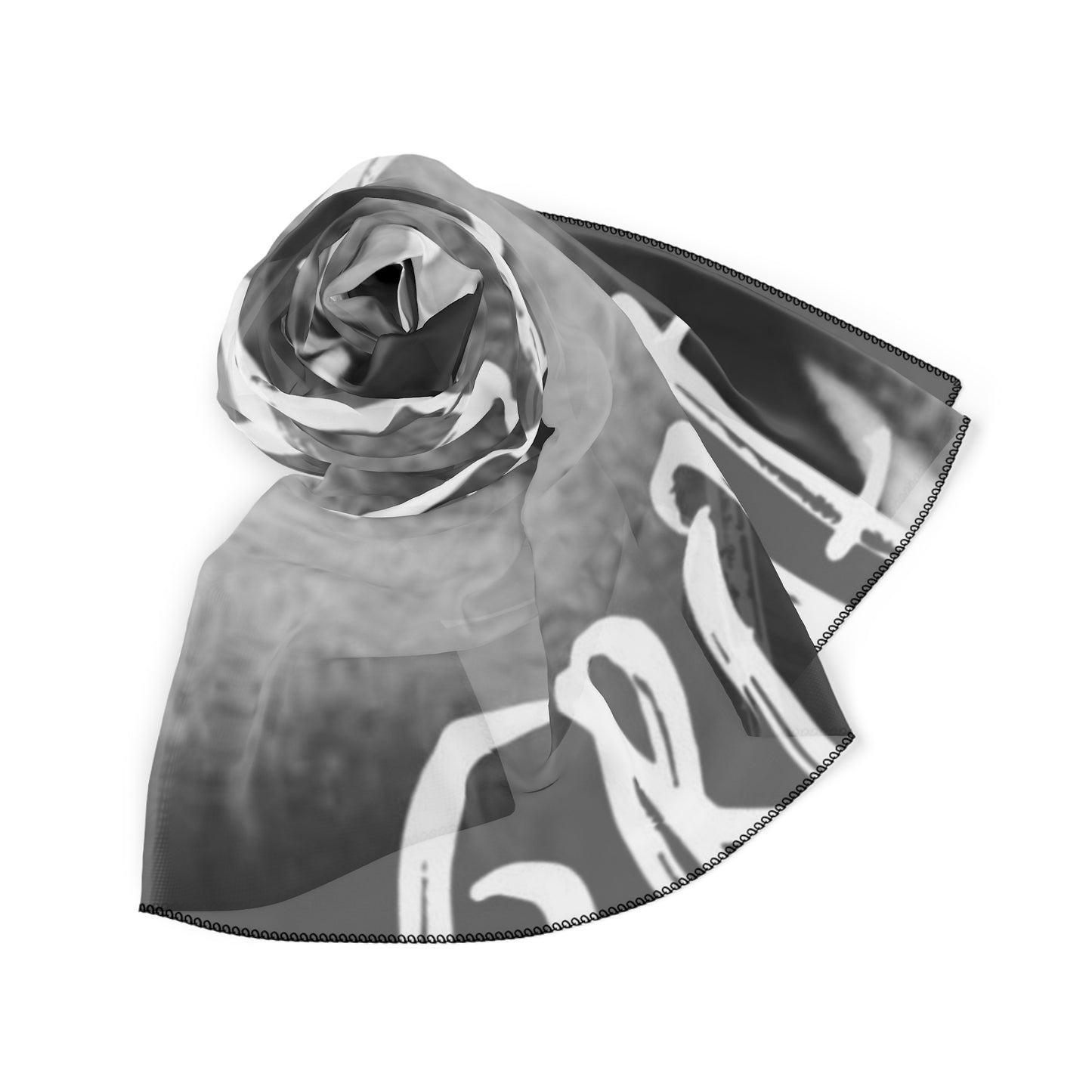 "WELCOME'' Jacquard 50x50 Square Scarf