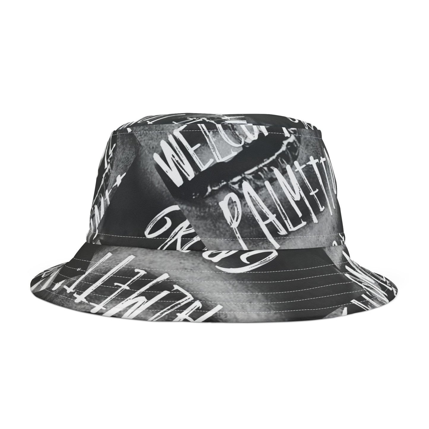 "Welcome" Jacquard Bucket Hat