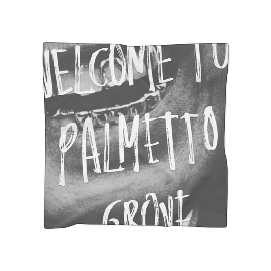 "WELCOME'' Jacquard 50x50 Square Scarf