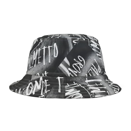 "Welcome" Jacquard Bucket Hat